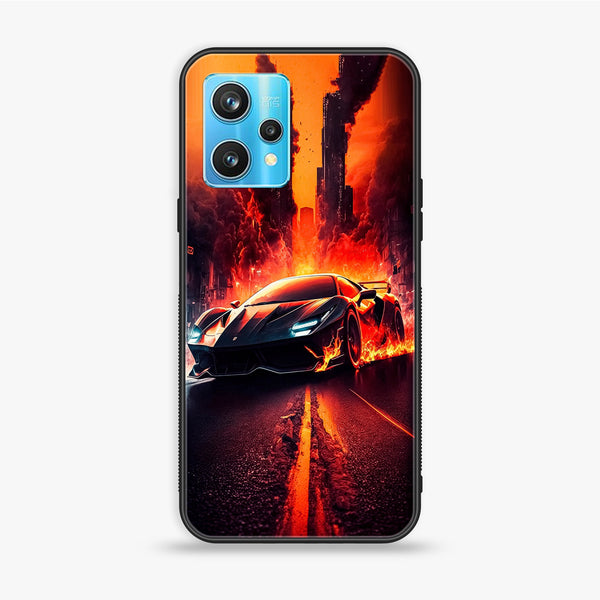 Realme 9 Pro - Racing Design 1 - Premium Printed Glass soft Bumper shock Proof Case CS-19628