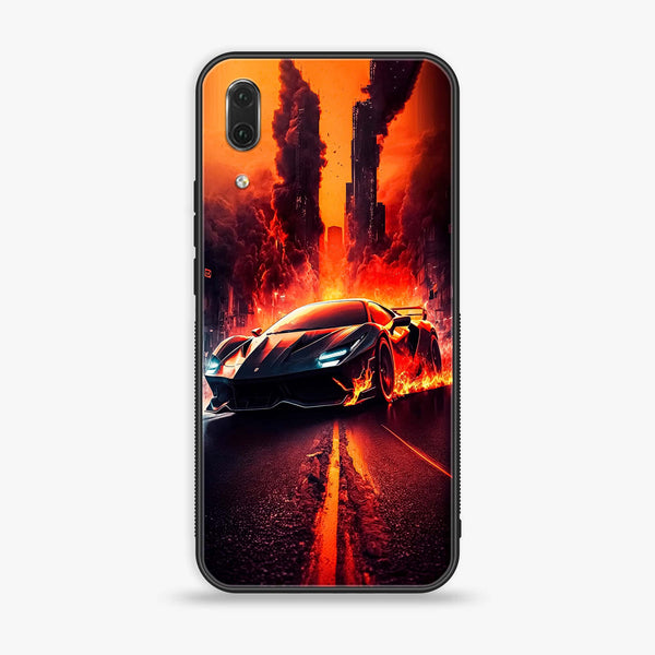 Huawei P20 - Racing Series Design 1 - Premium Printed Glass soft Bumper shock Proof Case  CS-23934