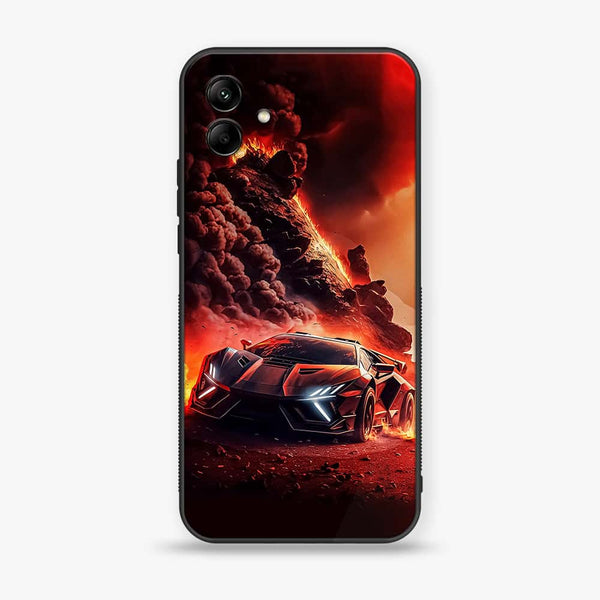 Samsung Galaxy A04 - Racing Design 7 - Premium Printed Glass soft Bumper shock Proof Case CS-7222