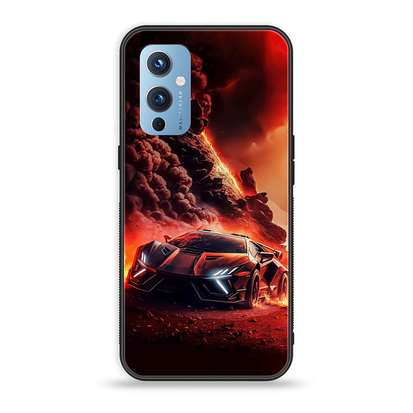 OnePlus 9 - Racing Design 7- Premium Metal Printed soft Bumper Shock Proof Case CS-11355