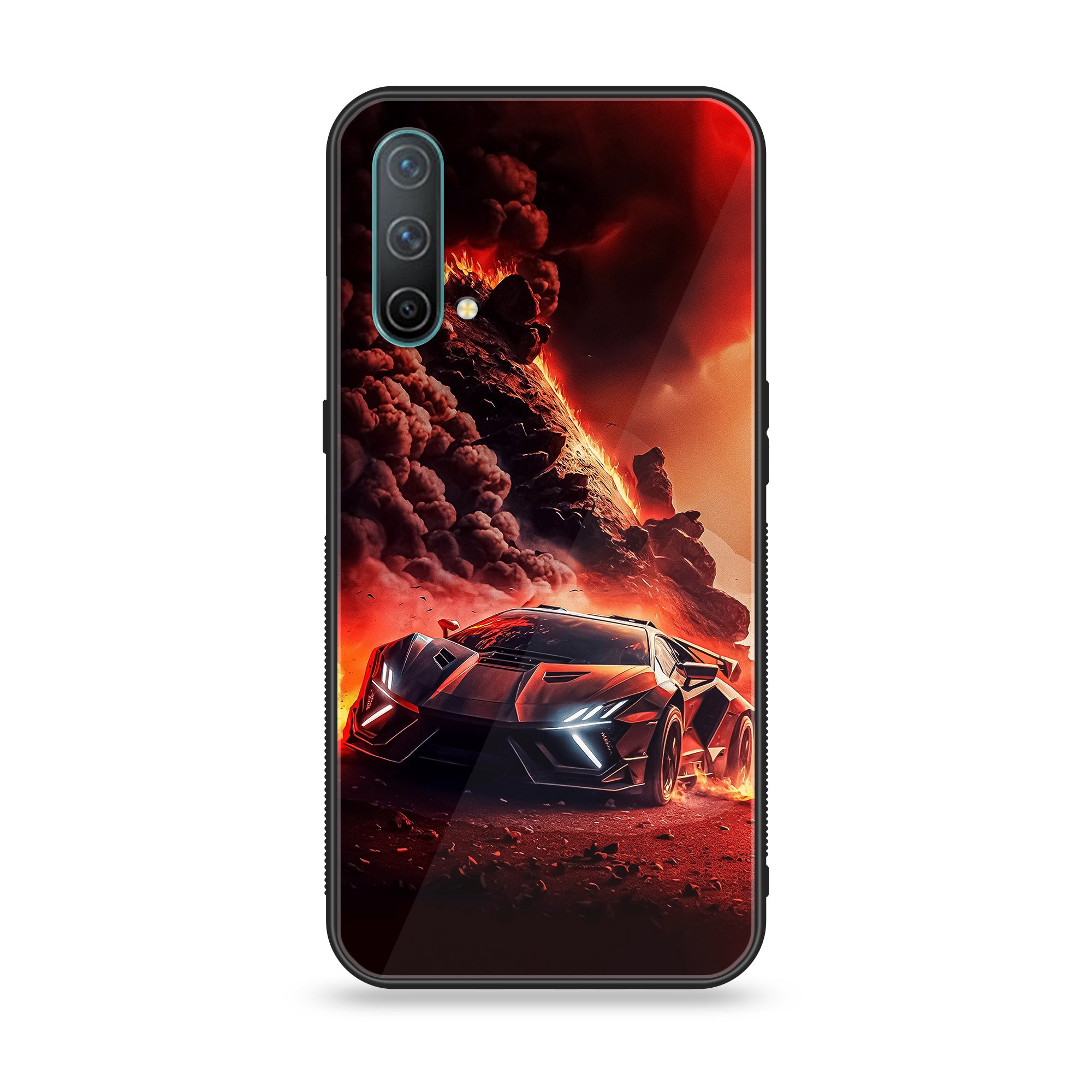 OnePlus Nord CE 5G - Racing Series - Premium Printed Glass soft Bumper shock Proof Case