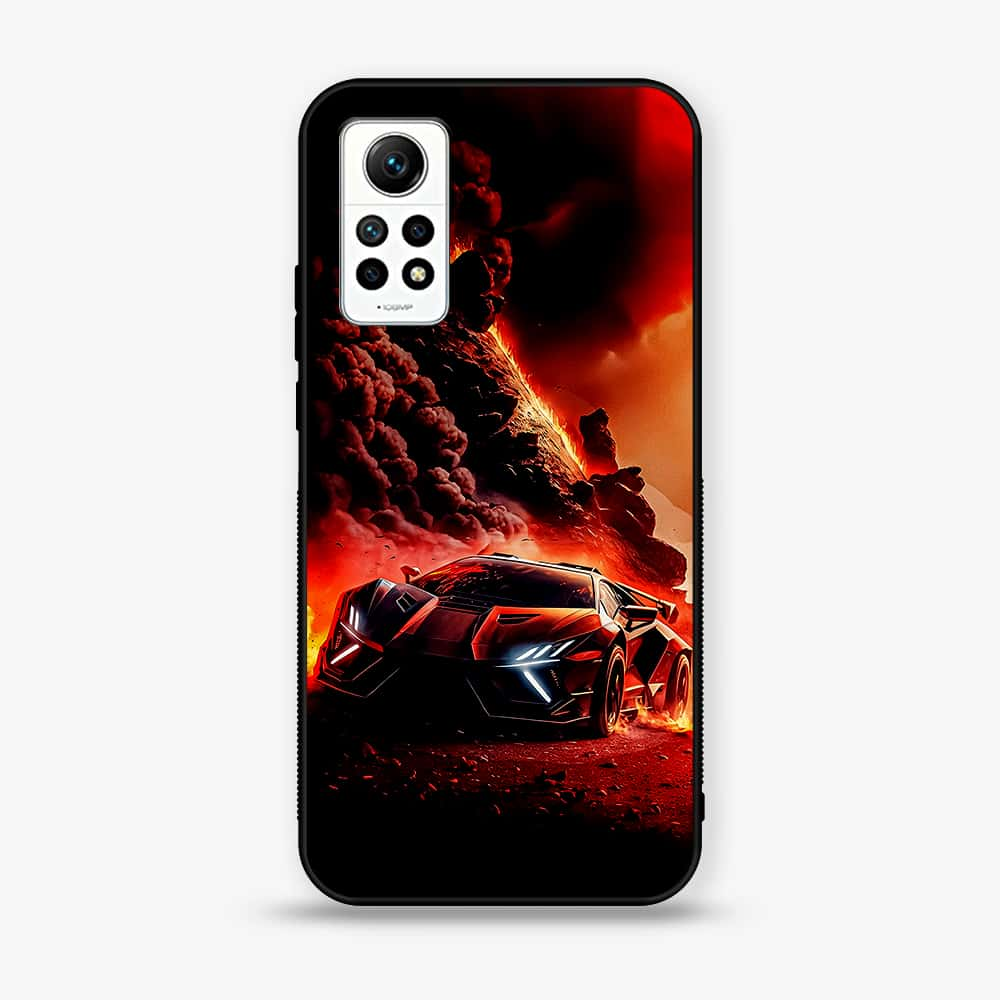 Xiaomi Redmi Note 12 Pro 4G - Racing Series - Premium Printed Glass soft Bumper shock Proof Case