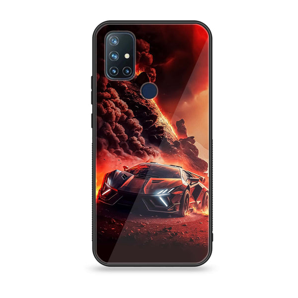 OnePlus Nord N10-Racing Design 7 - Premium Printed Glass soft Bumper shock Proof Case CS-14608