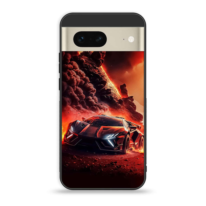 Google Pixel 7a  - Racing Design 7- Premium Printed soft Bumper Shock Proof Case CS-46706