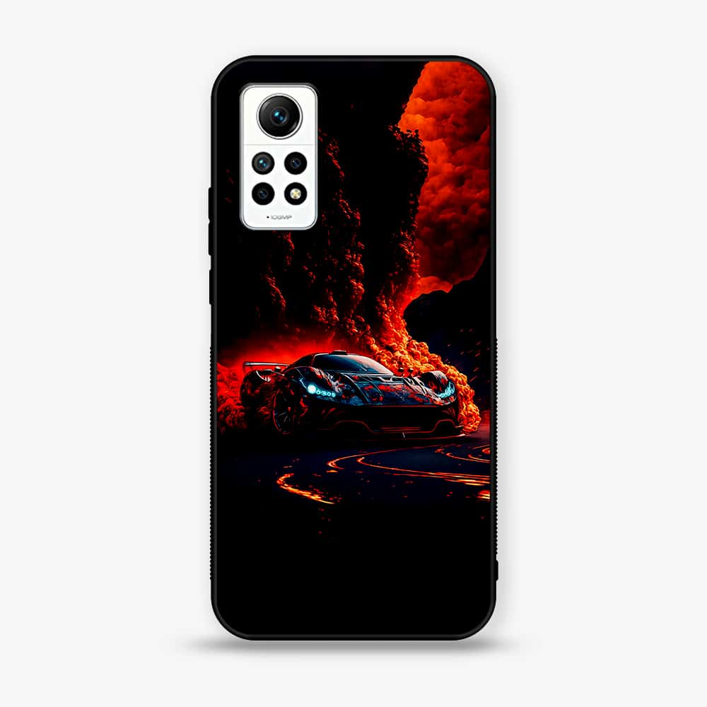 Xiaomi Redmi Note 12 Pro 4G - Racing Series - Premium Printed Glass soft Bumper shock Proof Case