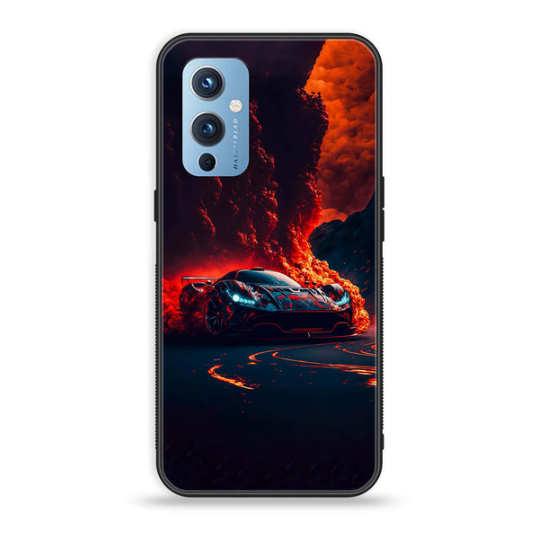 OnePlus 9 - Racing Design 6 - Premium Printed Glass soft Bumper shock Proof Case CS-20668