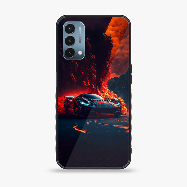 OnePlus Nord N200 5G - Racing Design 6 - Premium Metal Printed soft Bumper Shock Proof Case CS-12380