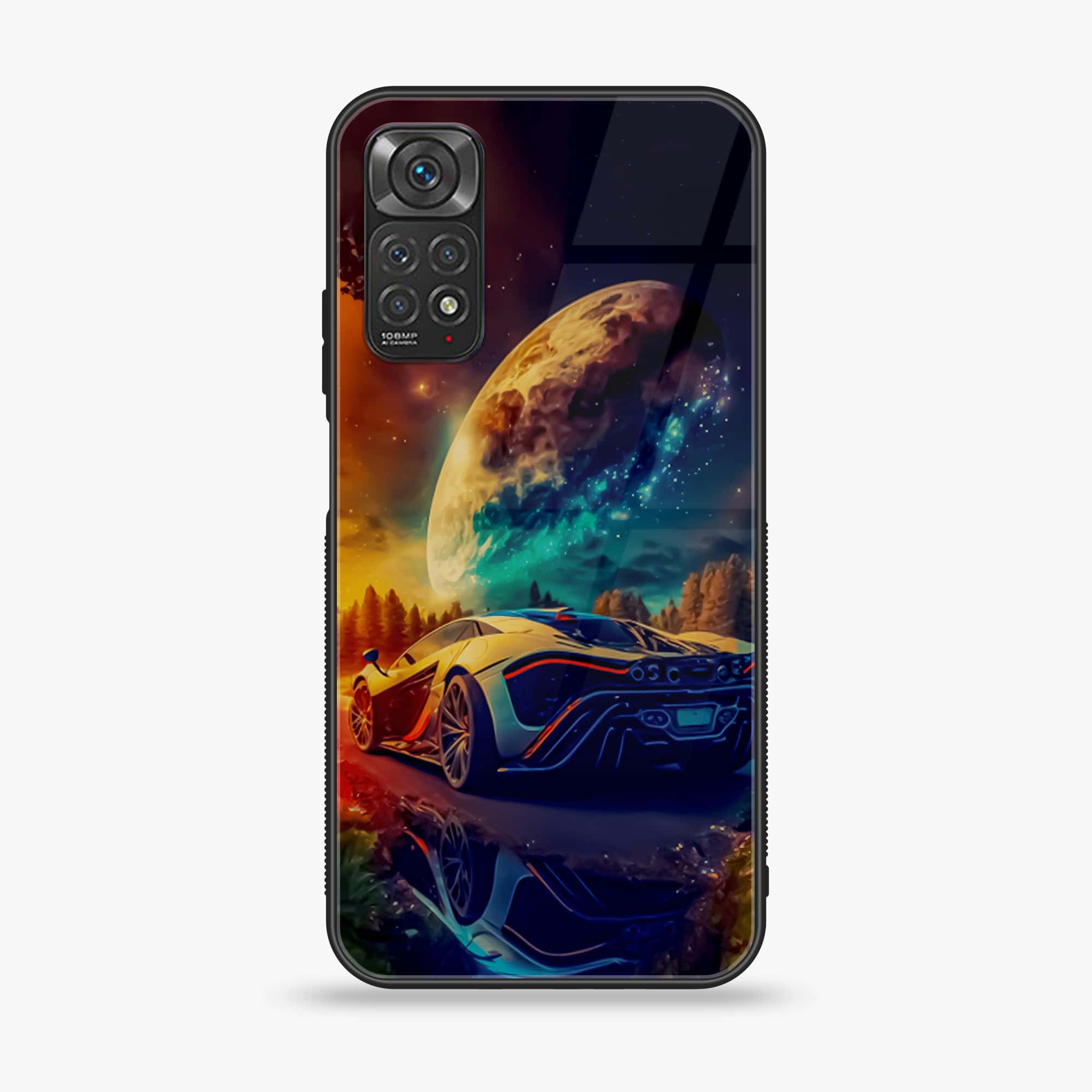 Xiaomi Redmi Note 11 Pro Racing Series Premium Printed Glass soft Bumper shock Proof Case