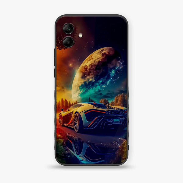 Samsung Galaxy A04e - Racing Design 5 - Premium Printed Glass soft Bumper shock Proof Case CS-9422