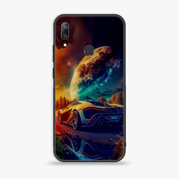 Huawei Y7 Prime (2019) - Racing Design 5 - Premium Metal Printed soft Bumper shock Proof Case CS-30206