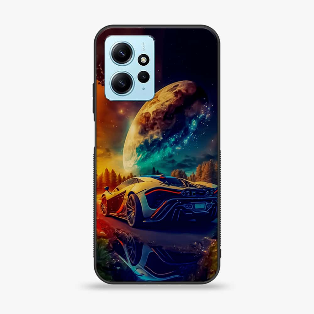 Xiaomi Redmi Note 12 - Racing Series - Premium Printed Glass soft Bumper shock Proof Case