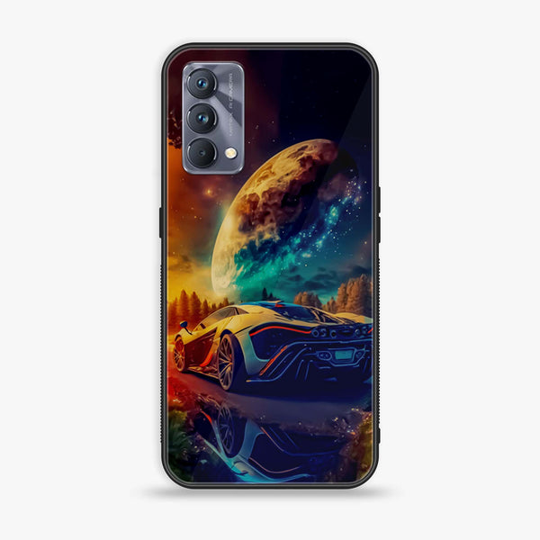 Realme GT Master Edition Racing Design 5 Premium Printed Glass soft Bumper shock Proof  Case CS-13980