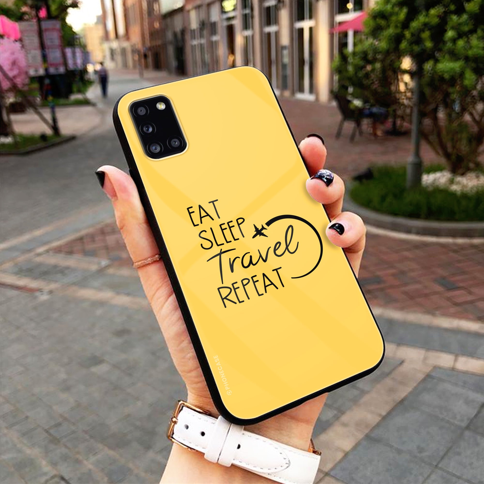 Yellow Background Quotes Series Premium Metal Phone Case All Models