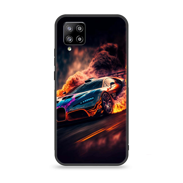 Samsung Galaxy A42 5G - Racing Series  Design 4 - Premium Printed Glass soft Bumper shock Proof Case CS-23052