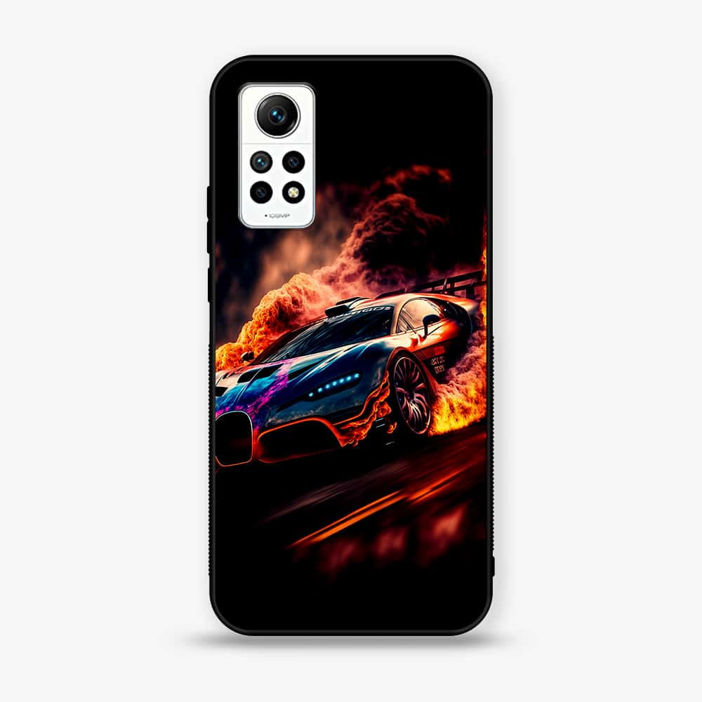 Xiaomi Redmi Note 12 Pro 4G - Racing Series - Premium Printed Glass soft Bumper shock Proof Case