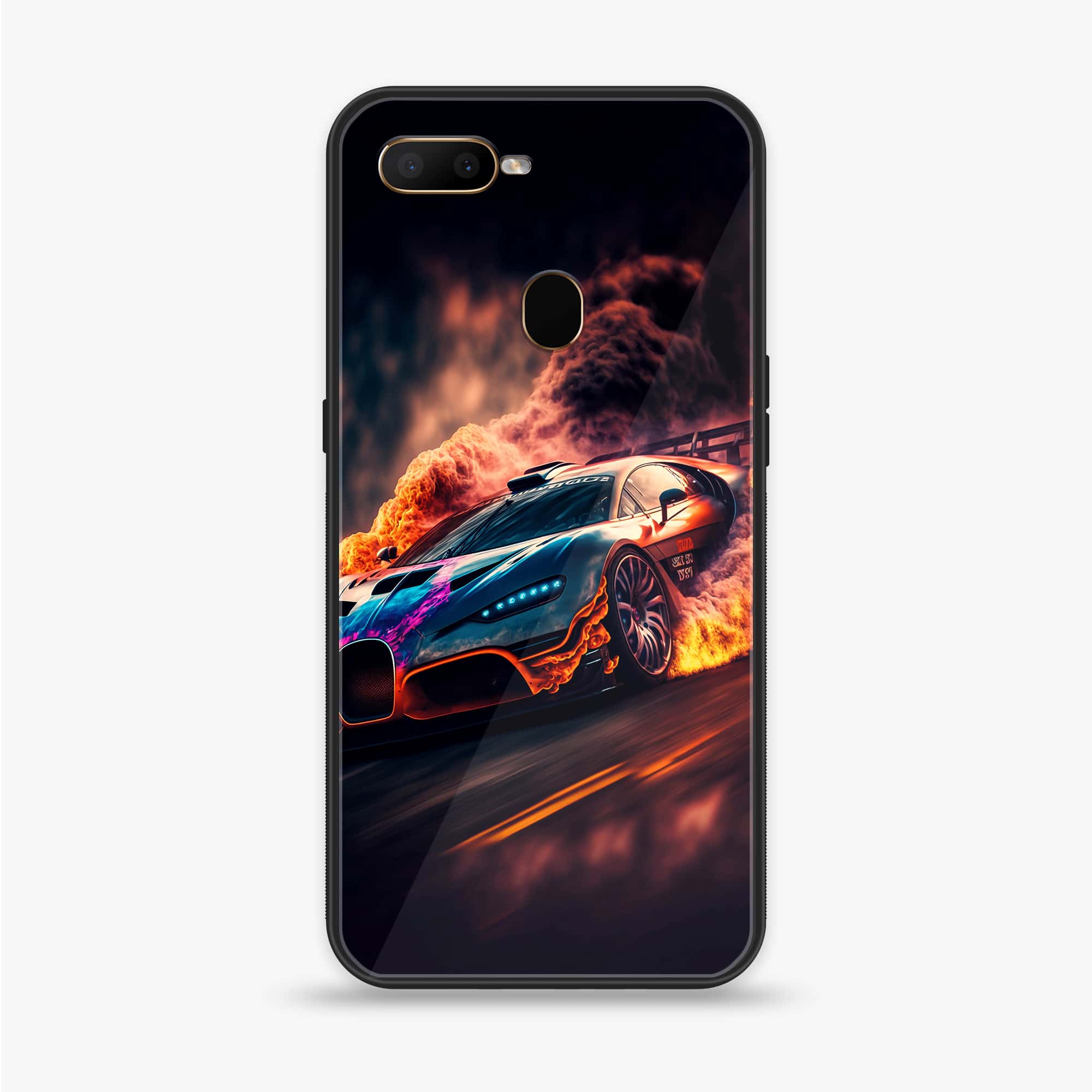Oppo A12  - Racing Series - Premium Printed soft Bumper shock Proof Case