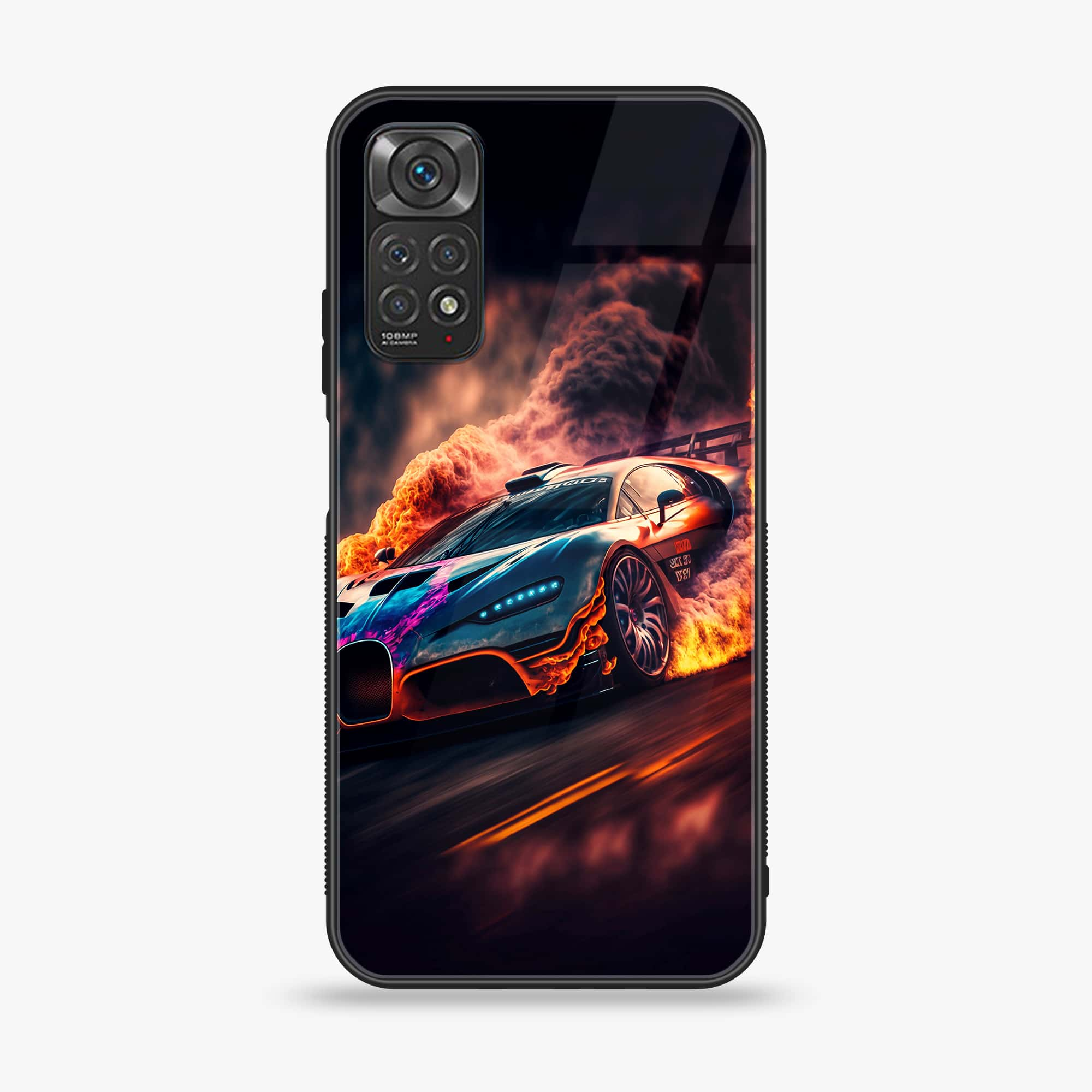 Xiaomi Redmi Note 11 Pro Racing Series Premium Printed Glass soft Bumper shock Proof Case