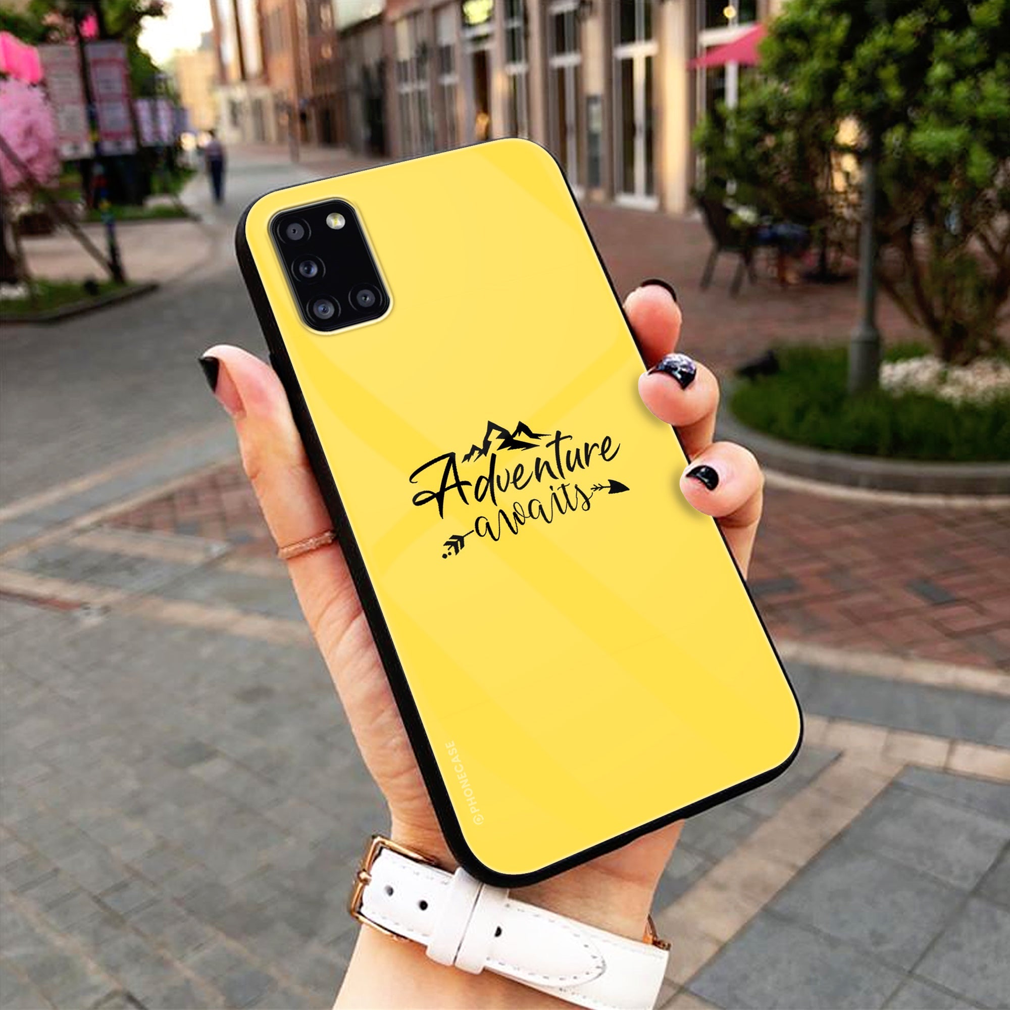 Yellow Background Quotes Series Premium Metal Phone Case All Models