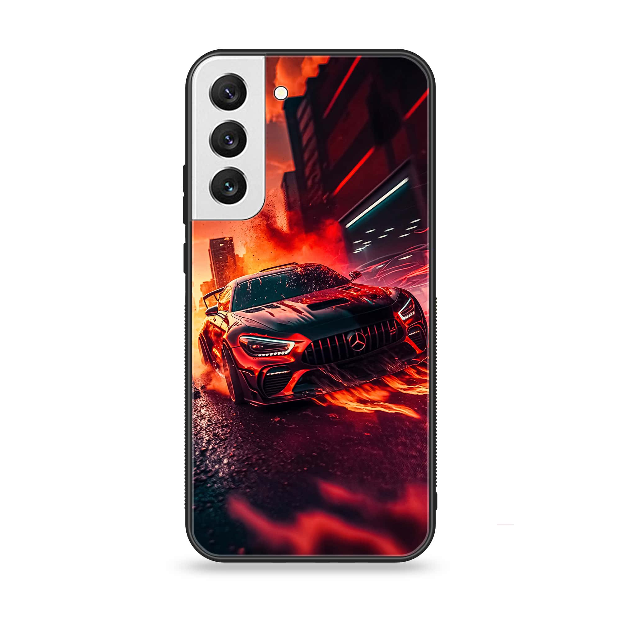 Samsung Galaxy S21 FE - Racing Series - Premium Printed Glass soft Bumper shock Proof Case