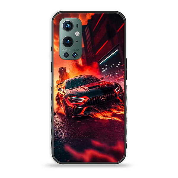 OnePlus 9 Pro - Racing Design 3  - Premium Printed Glass soft Bumper shock Proof Case CS-27207