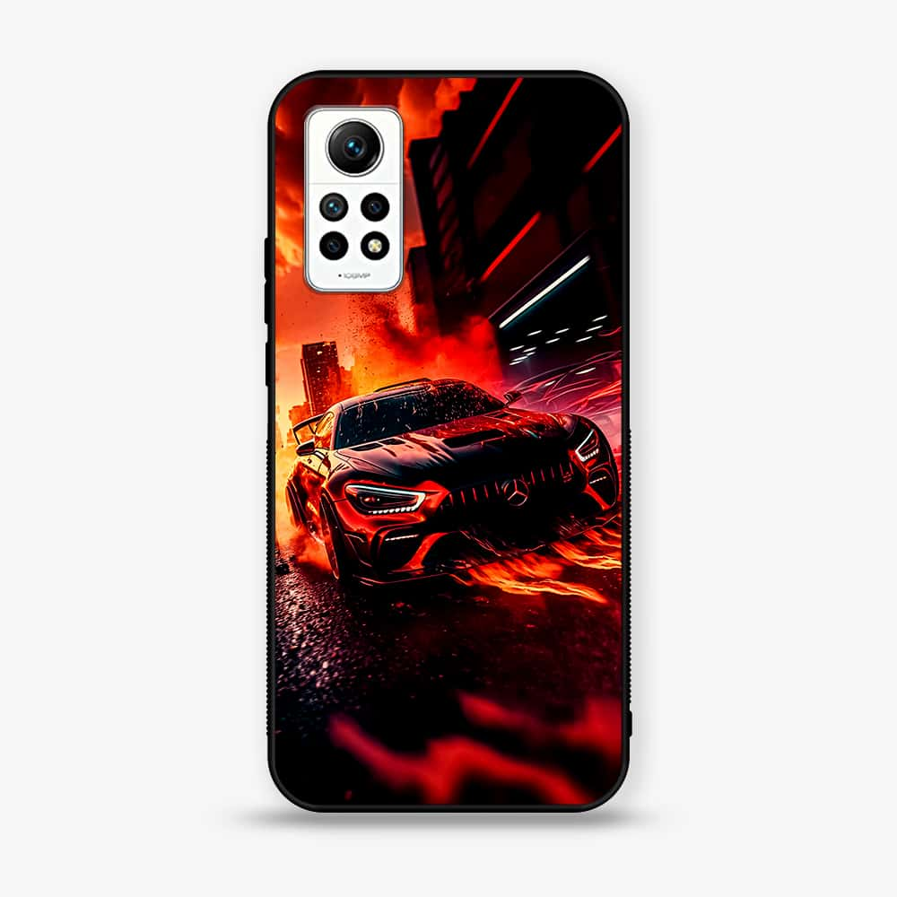 Xiaomi Redmi Note 12 Pro 4G - Racing Series - Premium Printed Glass soft Bumper shock Proof Case