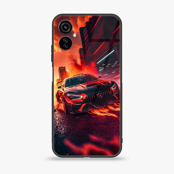 Tecno Camon 19 Neo Racing Design 3 Premium Printed Glass soft Bumper shock Proof Case CS-13039