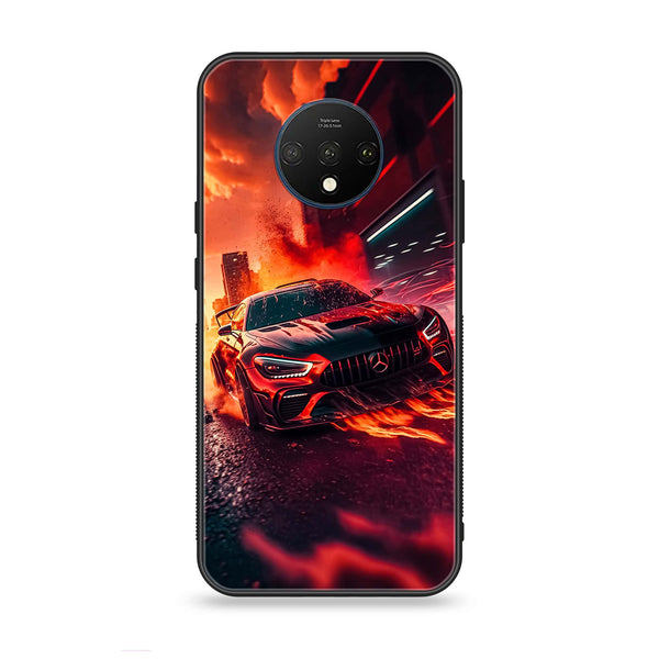 OnePlus 7T - Racing Series Design 3 - Premium Printed Glass soft Bumper shock Proof Case CS-18737