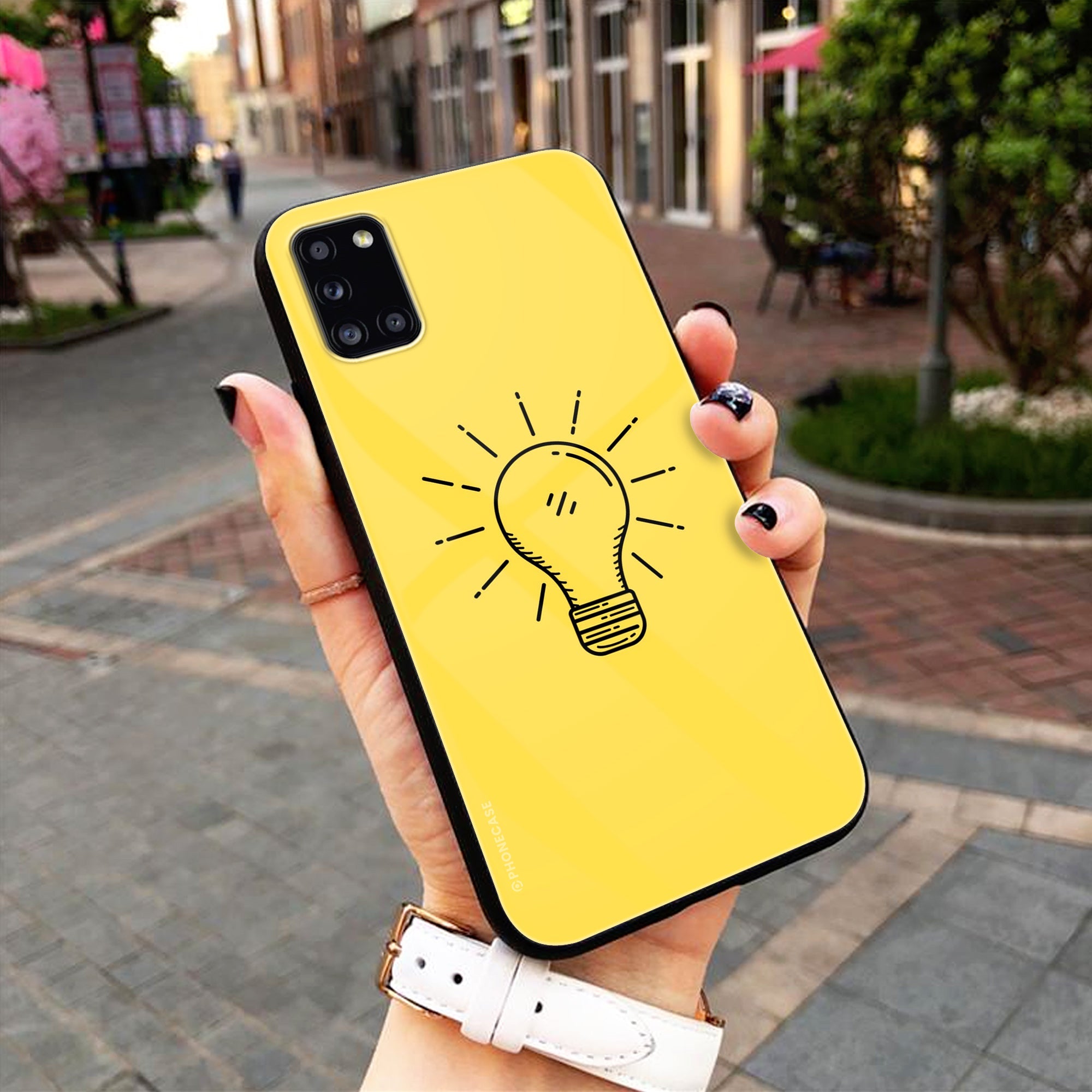 Yellow Background Quotes Series Premium Metal Phone Case All Models