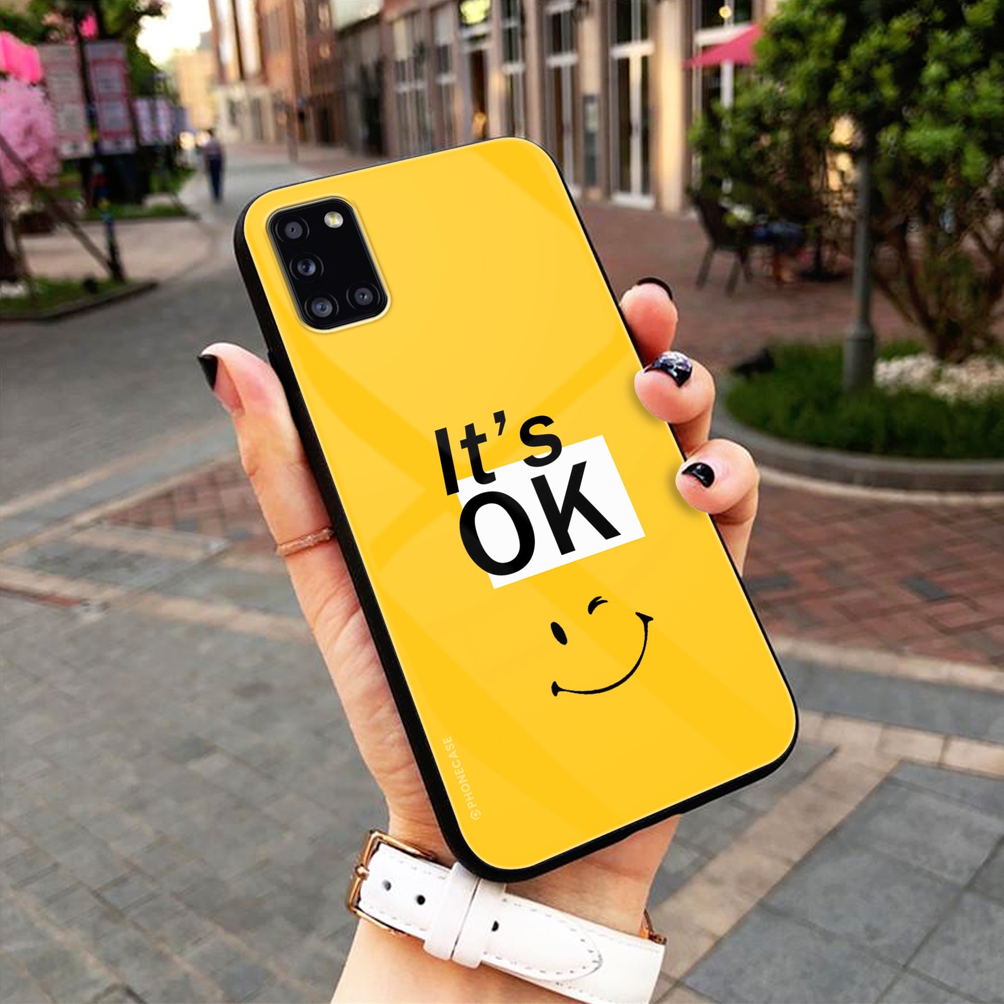 Yellow Background Quotes Series Premium Metal Phone Case All Models