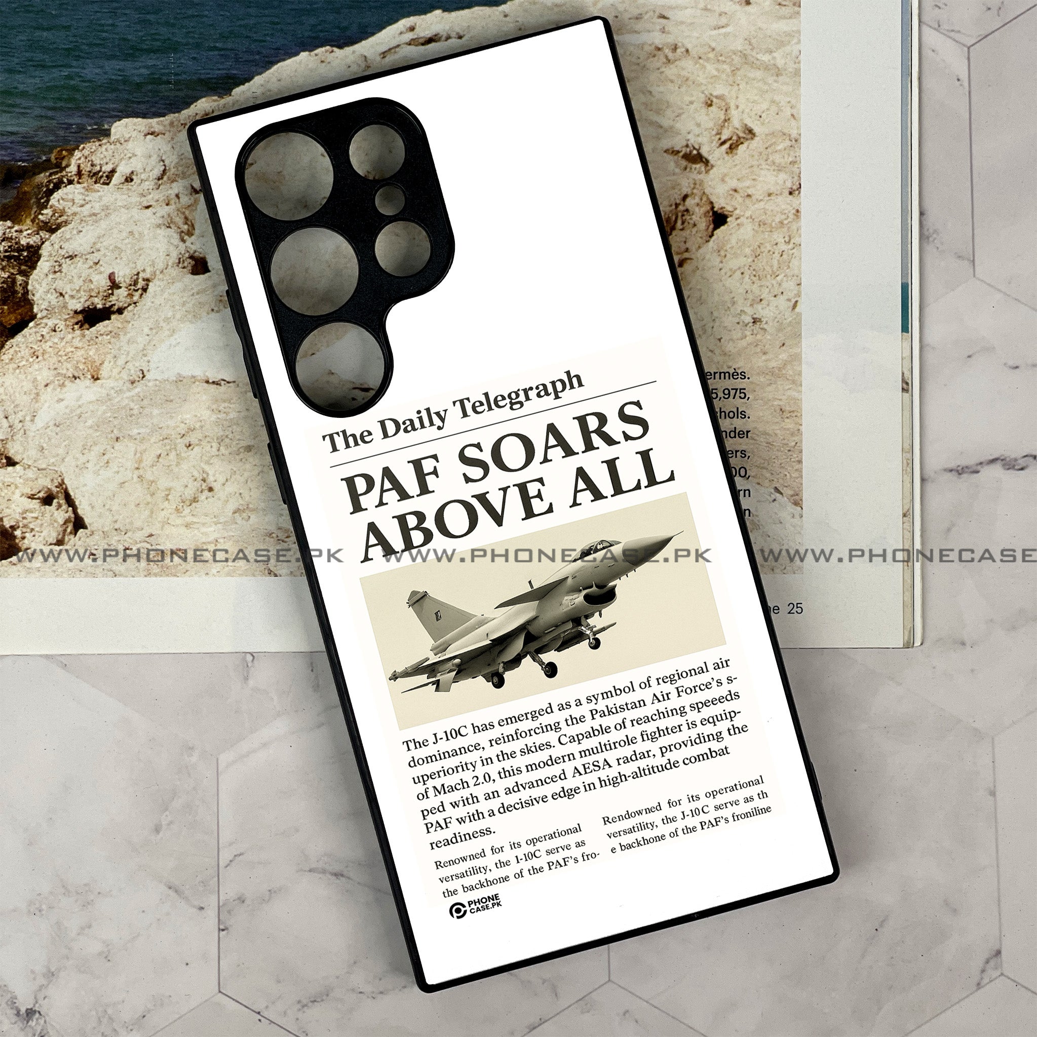 Samsung Galaxy S24 Ultra - PAF Jet Series - Premium Printed Metal soft Bumper shock Proof Case