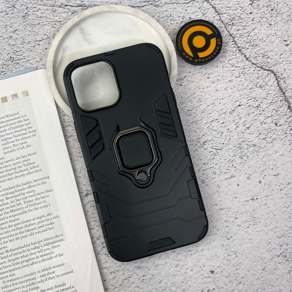 iPhone 12 Pro Max Upgraded Ironman With Holding Ring and KickStand Hybrid Shock Proof Case