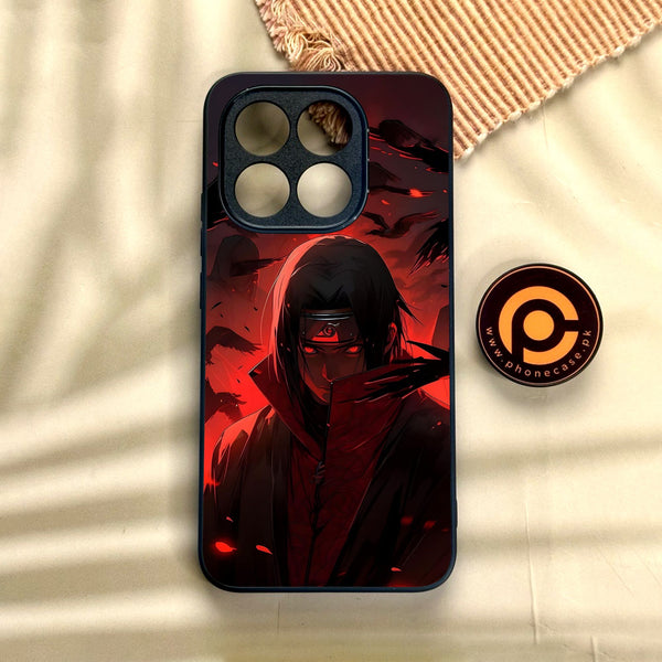 Xiaomi 15T - Red Rings Itachi - Premium Metal Printed Soft Bumper Shock Proof Case