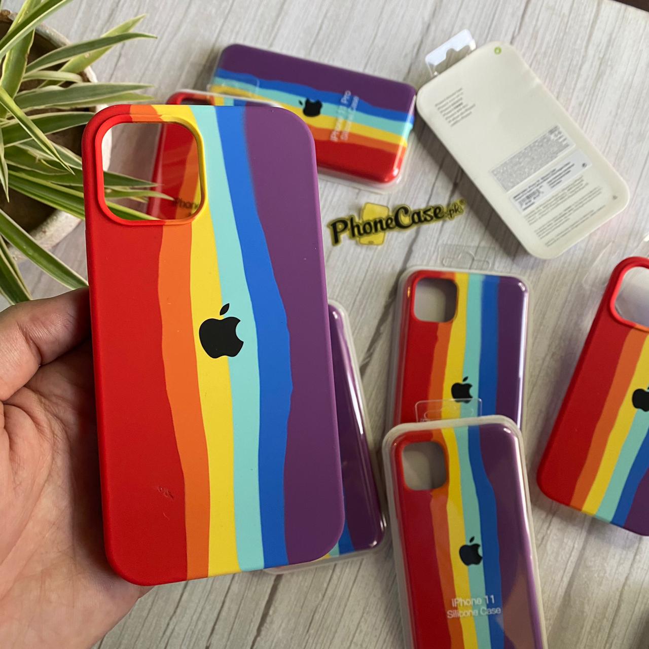 iPhone 6Plus/6sPlus official Rainbow Liquid silicon case