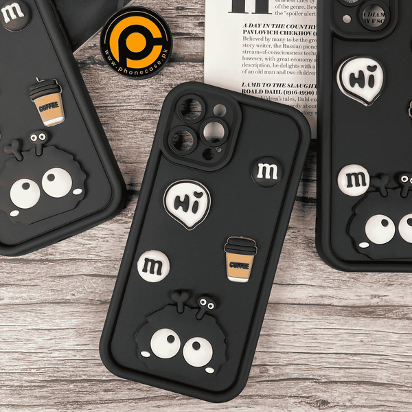 iPhone 12 Pro Max Cute 3D Briquette m&m icons Liquid silicon Case