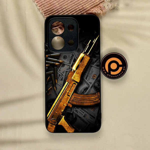 Xiaomi Redmi 15C - Dollar Design 6 - Premium Metal Printed Soft Bumper Shock Proof Case