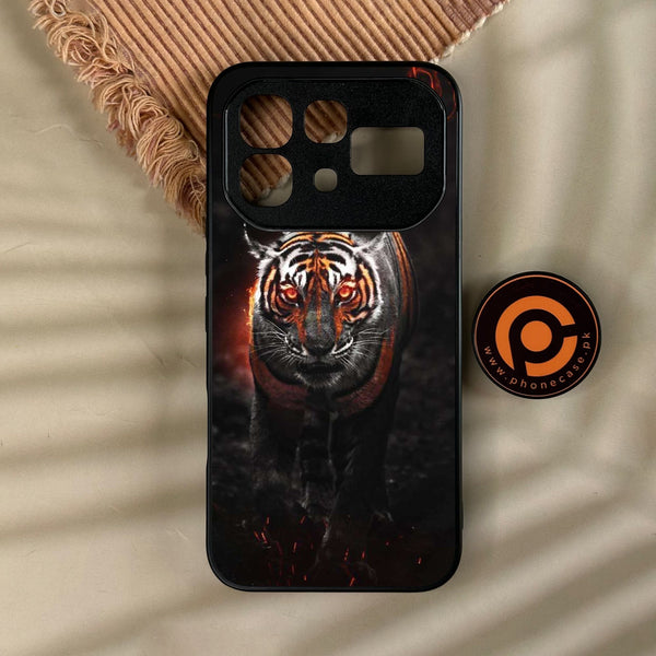 Infinix Note 60 - Tiger Design 6 - Premium Metal Printed Soft Bumper Shock Proof Case