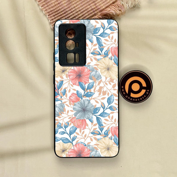 Xiaomi Redmi K60 Pro - Seamless Flower - Premium Metal Printed Soft Bumper Shock Proof Case