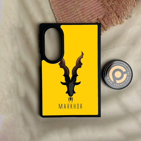 Samsung Galaxy Z Fold 8 - Markhor Design 1 - Premium Metal Printed Soft Bumper Shock Proof Case