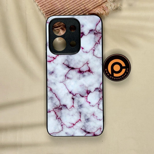 Xiaomi Redmi 15C - White Design 1 - Premium Metal Printed Soft Bumper Shock Proof Case