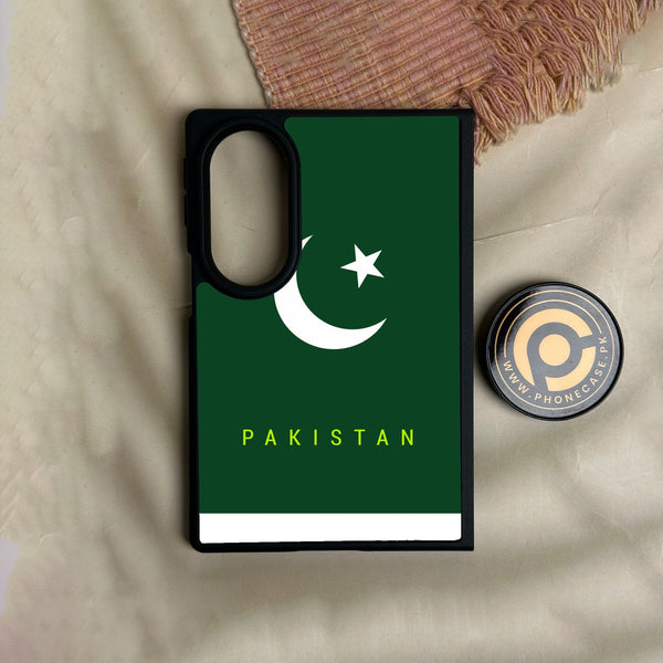 Samsung Galaxy Z Fold 8 - Pakistani Flag Design 5 - Premium Metal Printed Soft Bumper Shock Proof Case