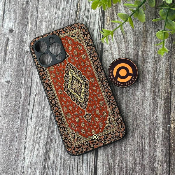 iPhone 13 Pro Max - Persian Rugs Design 1 - Soft Bumper shock Proof Glass CS-42150