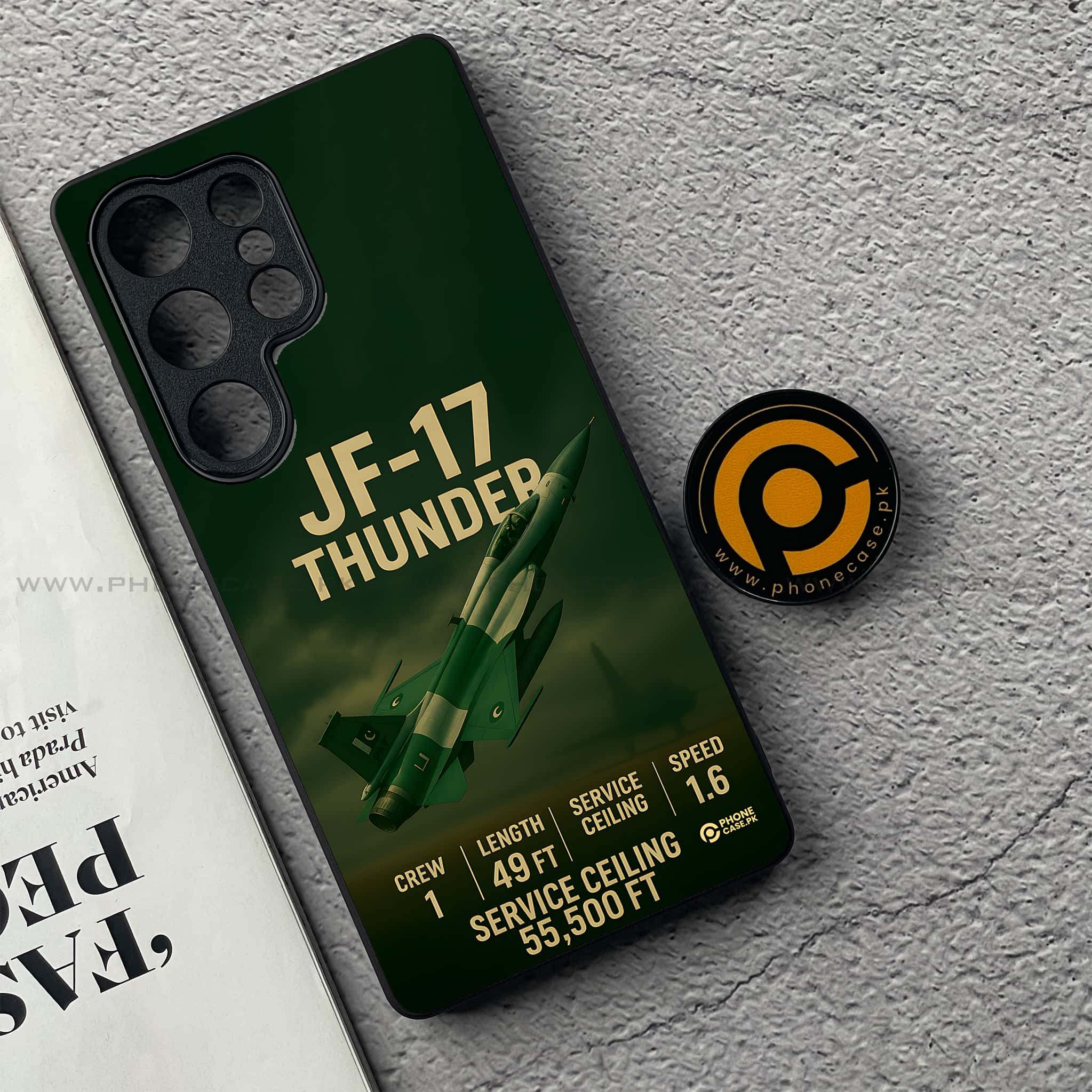 Samsung Galaxy S25 Ultra - PAF Jet Series - Premium Printed Metal soft Bumper shock Proof Case