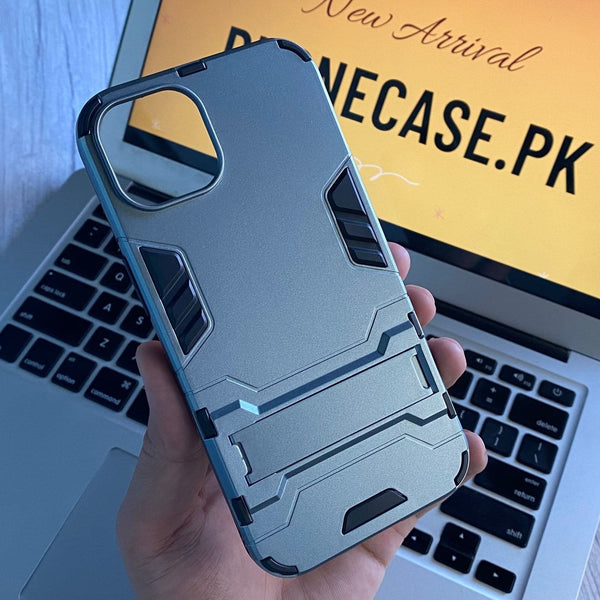 iPhone 13 Pro Hybrid TPU+PC Iron Man Armor Shield Case