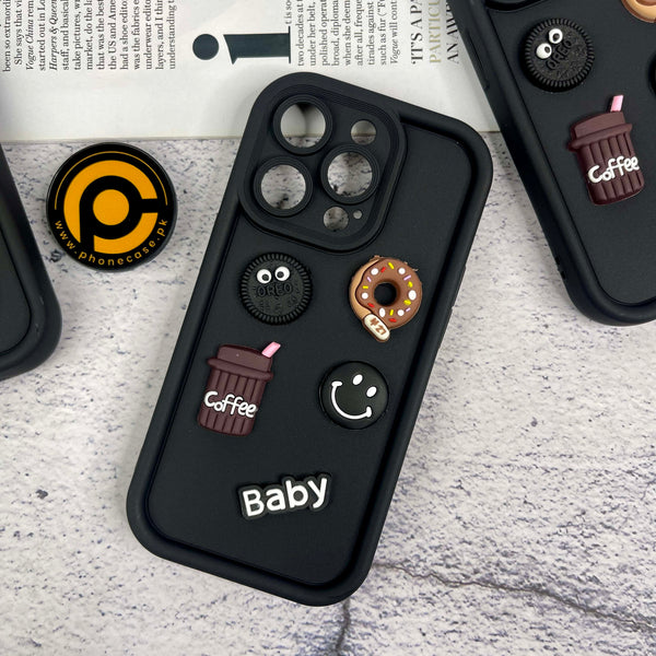iPhone 13 Pro Donut Coffee & cookie delight Icons Liquid Silicon Case