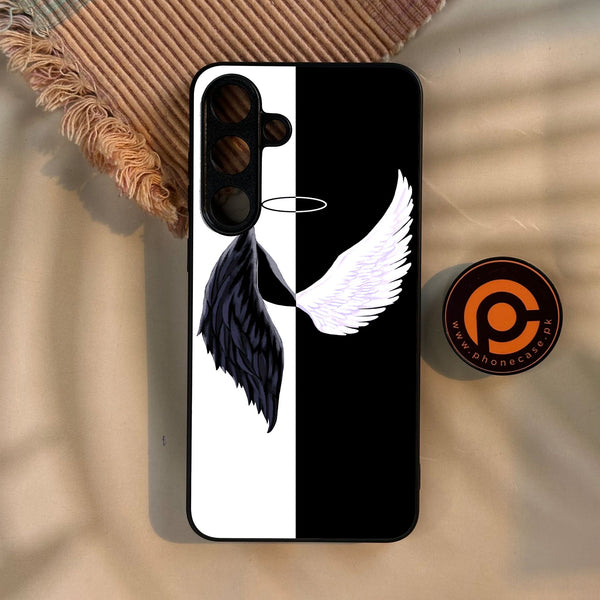 Galaxy S25 Plus - Angel 2.0 Design 5 - Premium Metal Printed Soft Bumper Shock Proof Case