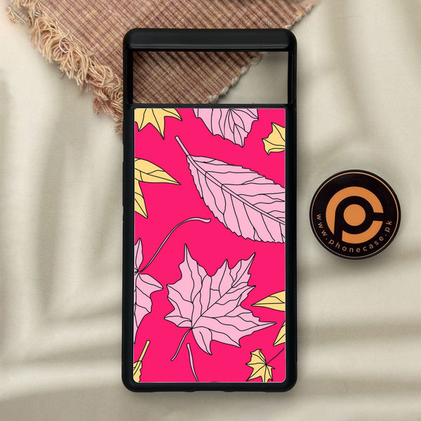 Google Pixel 6 - Floral Series Design 6 - Premium Metal Printed Soft Bumper Shock Proof Case