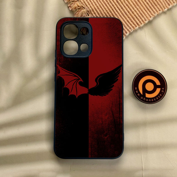 Oppo A6 Pro - Angel 2.0 Design 6 - Premium Metal Printed Soft Bumper Shock Proof Case