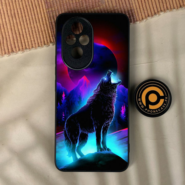 Honor 200 - Wolf Design 2 - Premium Metal Printed Soft Bumper Shock Proof Case