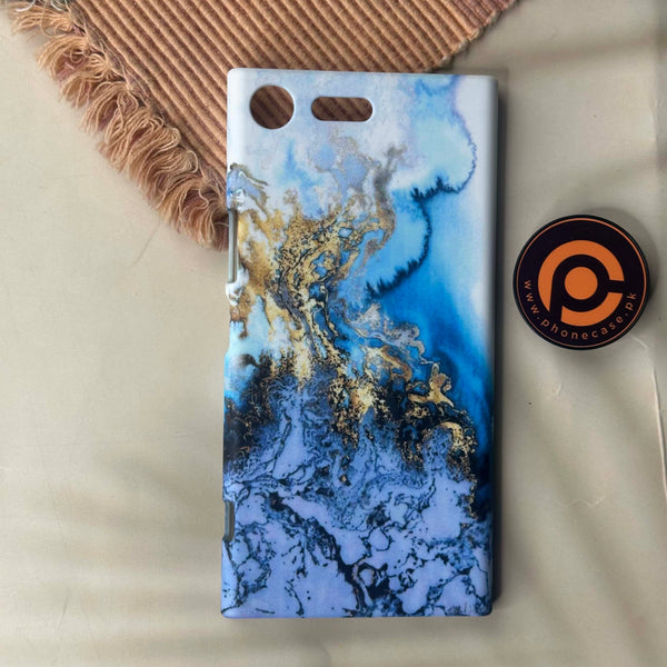 SONY XPERIA XZ 3 -  Blue Marble design 9 - Case Premium Printed hard  Case Case CS-43414