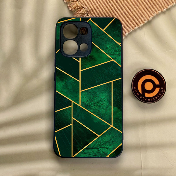 Oppo A6 Pro - Geometric Design 10 - Premium Metal Printed Soft Bumper Shock Proof Case